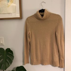Camel Cashmere Fitted Sweater